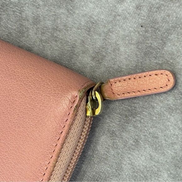 Chanel Pink Camelia Zippy Leather Long Wallet - Picture 8 of 14